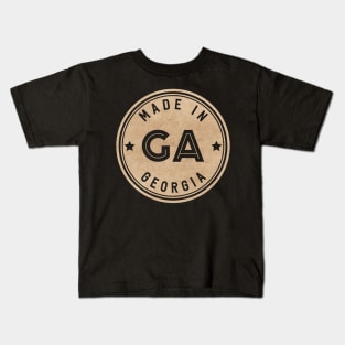 Made In Georgia GA State USA Kids T-Shirt